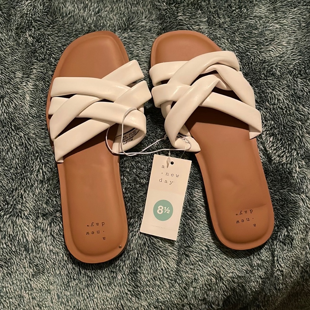 White sandals